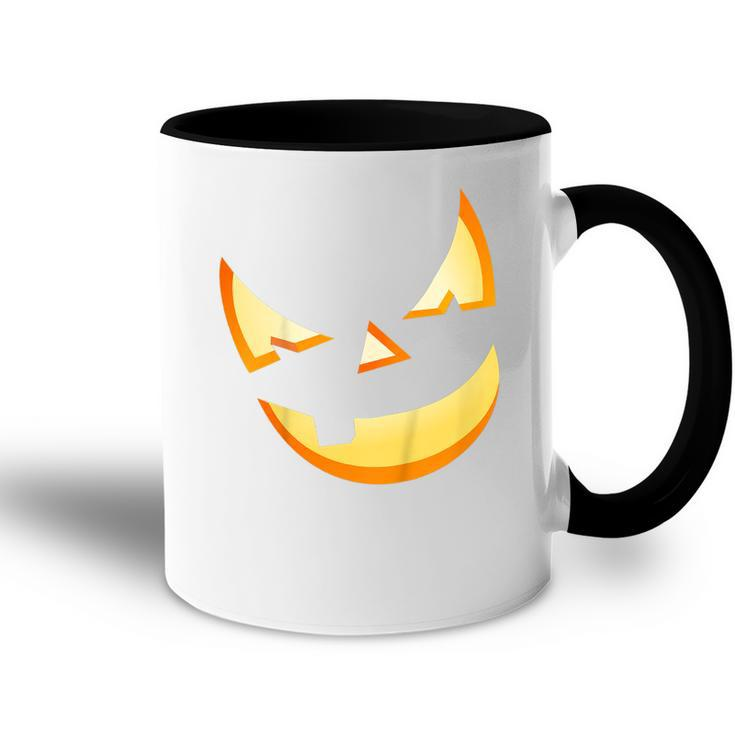 Kids Trick Or Treat Scary Lit Pumpkin Face Halloween Kids  Accent Mug