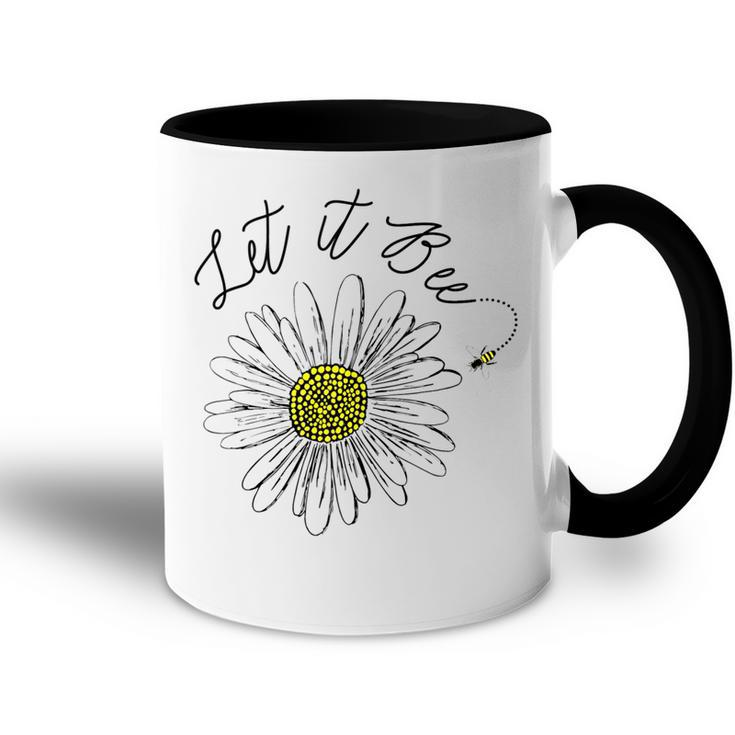 Let It Bee  Hippie Sun Flower Zone  Accent Mug