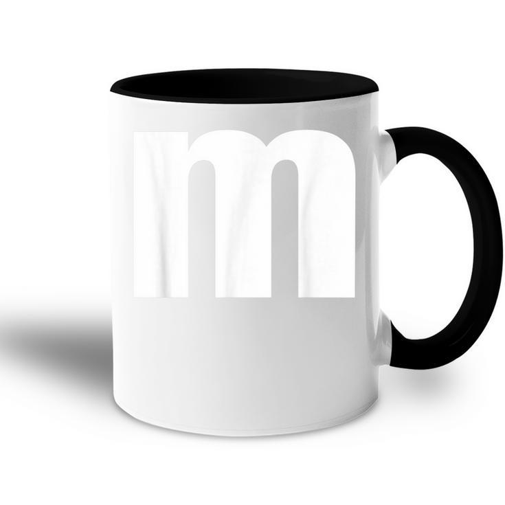 Letter M Groups Costume Matching For Halloween Or Christmas  Accent Mug