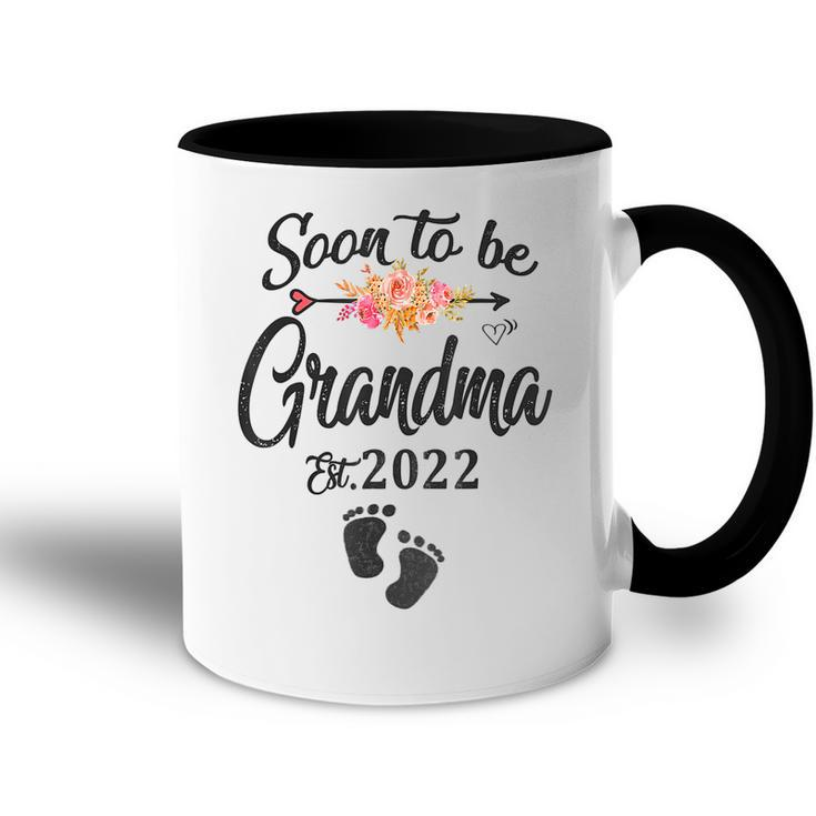Mothers Day First Time Grandma Top Soon To Be Grandma 2022  Accent Mug