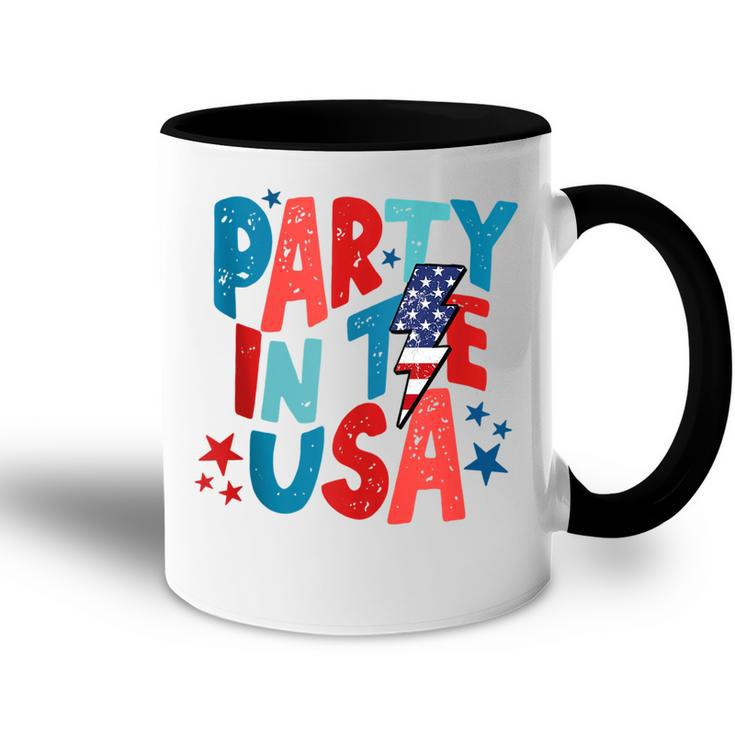 Party In The Usa Funny 4Th Of July American Flag  Accent Mug