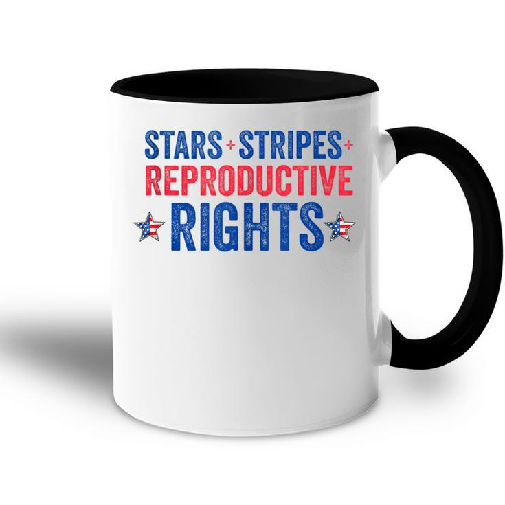Patriotic 4Th Of July  Stars Stripes Reproductive Right  V5 Accent Mug