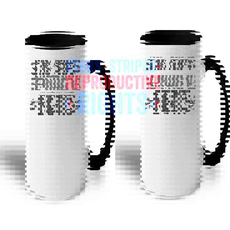 Patriotic 4Th Of July  Stars Stripes Reproductive Right  V5 Accent Mug