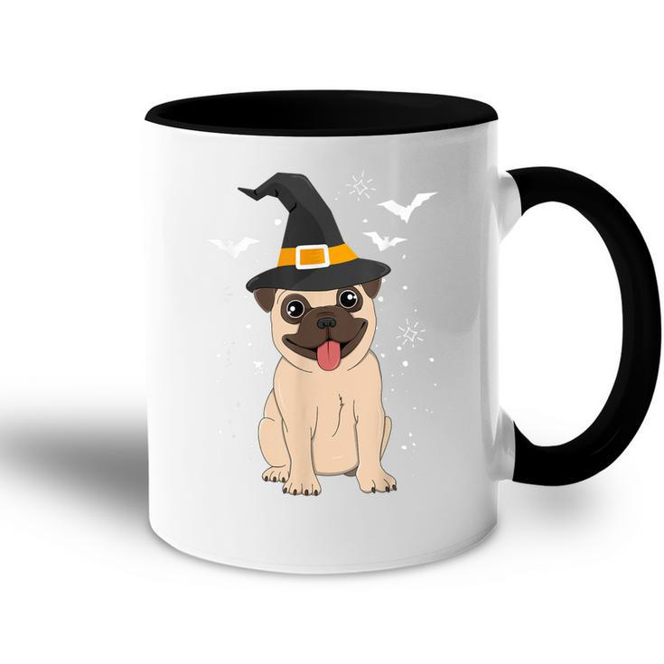 Pug Witch Halloween Dog Puppy Outfit Costume Trick Or Treat  Accent Mug