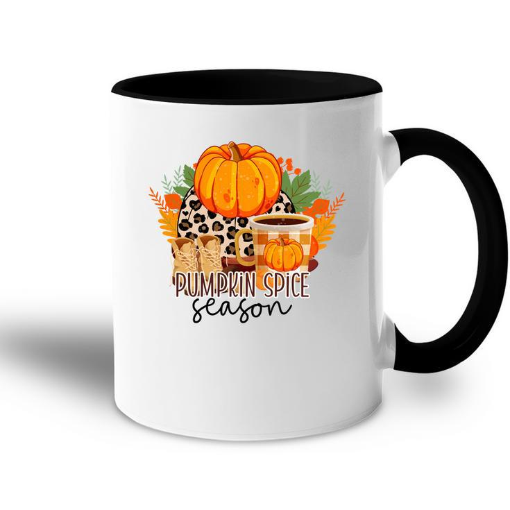 Pumpkin Spice Season Sweater Weather Fall Accent Mug