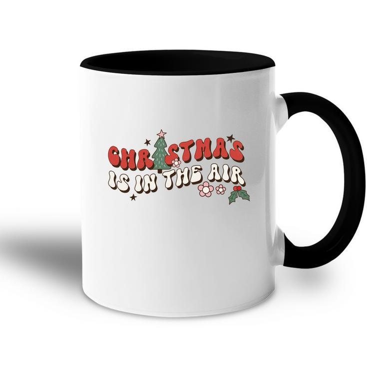 Retro Christmas Is In The Air Accent Mug
