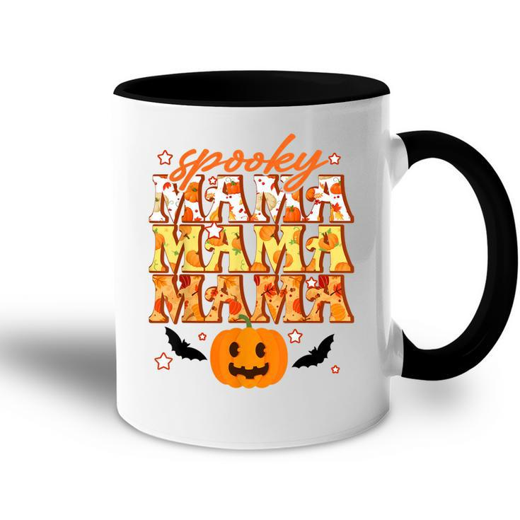 Spooky Mama Spooky Season Funny Halloween Mom Mommy Gifts  Accent Mug