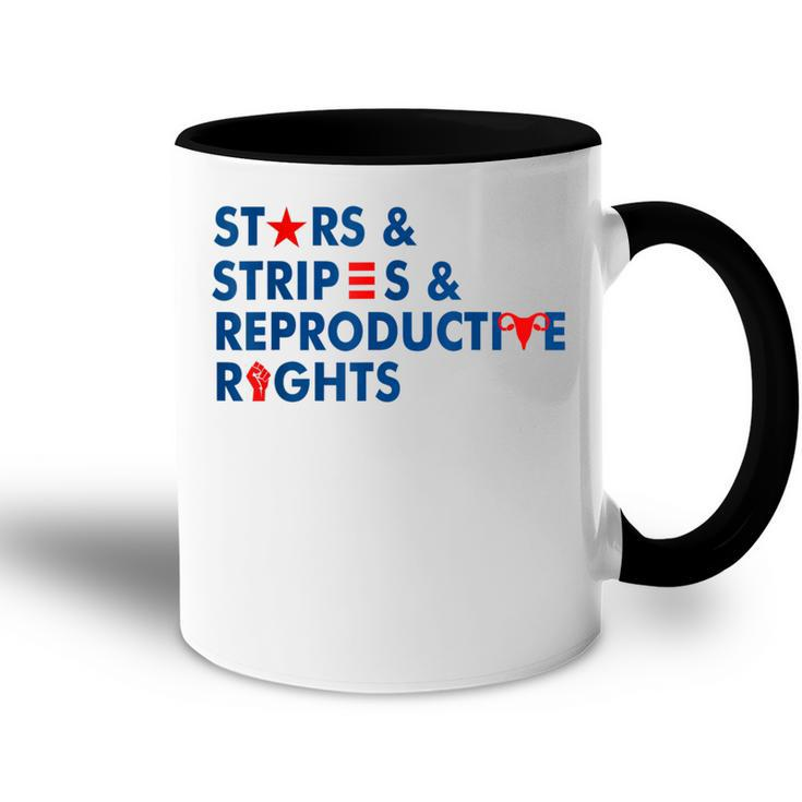 Stars & Stripes & Reproductive Rights 4Th Of July  V5 Accent Mug