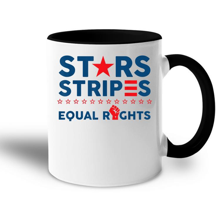 Stars Stripes And Equal Rights 4Th Of July Womens Rights  V2 Accent Mug