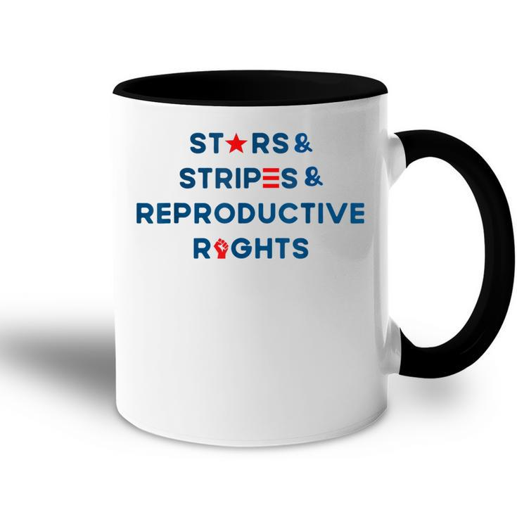 Stars Stripes Reproductive Rights 4Th Of July American Flag  V3 Accent Mug