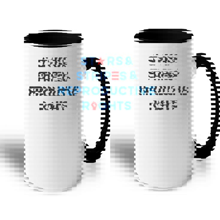 Stars Stripes Reproductive Rights 4Th Of July American Flag  V3 Accent Mug