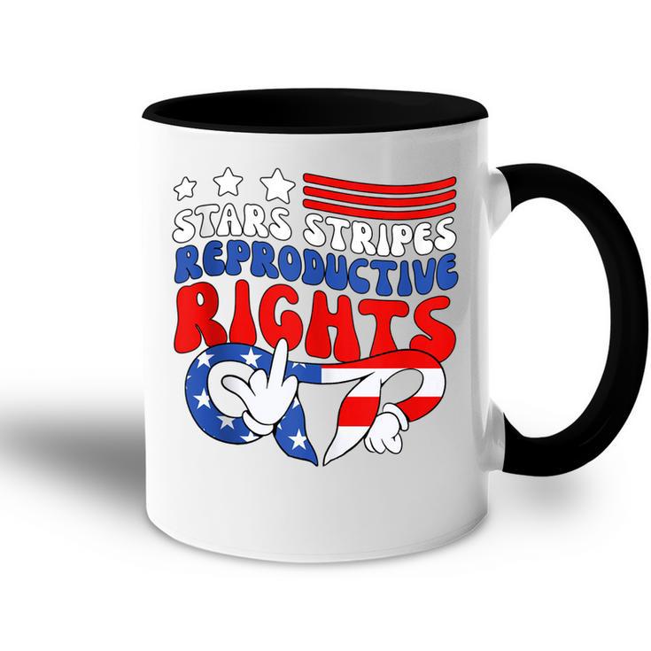 Stars Stripes Reproductive Rights Patriotic 4Th Of July  V18 Accent Mug