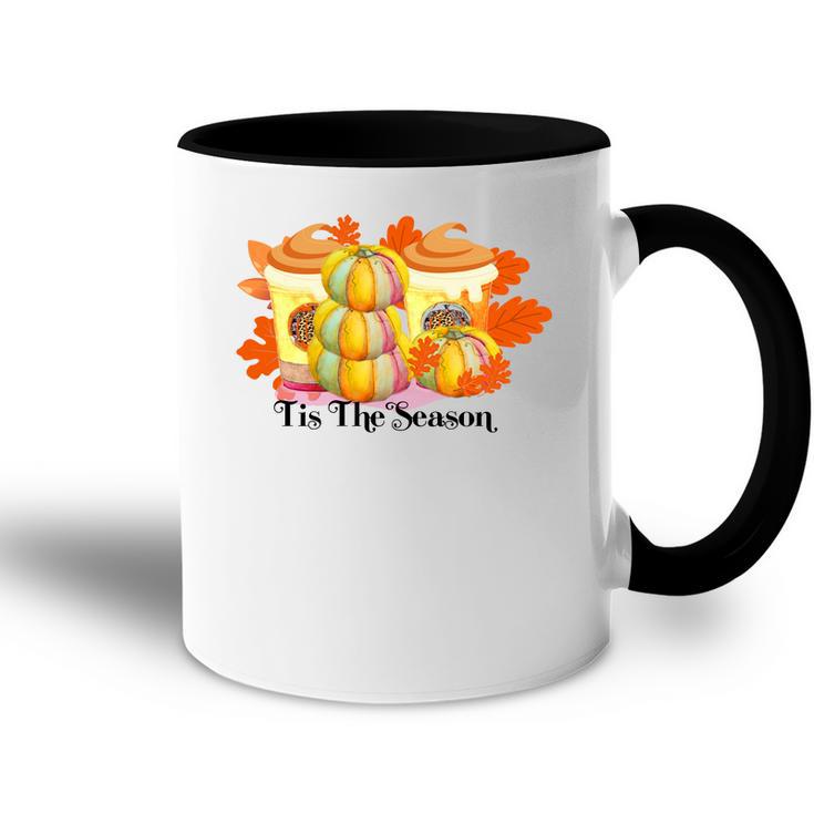 Tis The Season Pumpkin Pie Latte Drink Fall Accent Mug