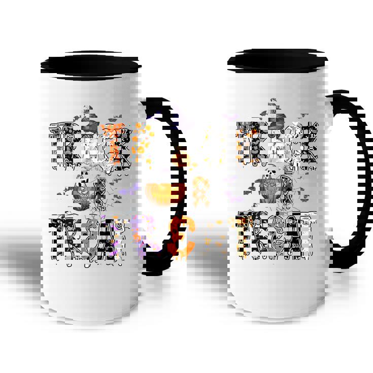 Trick Or Teach Funny Teacher Halloween Costume Accent Mug