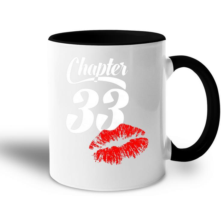 Womens Womens 33Th Birthday Lips  Chapter 33 Years Old  1989   Accent Mug
