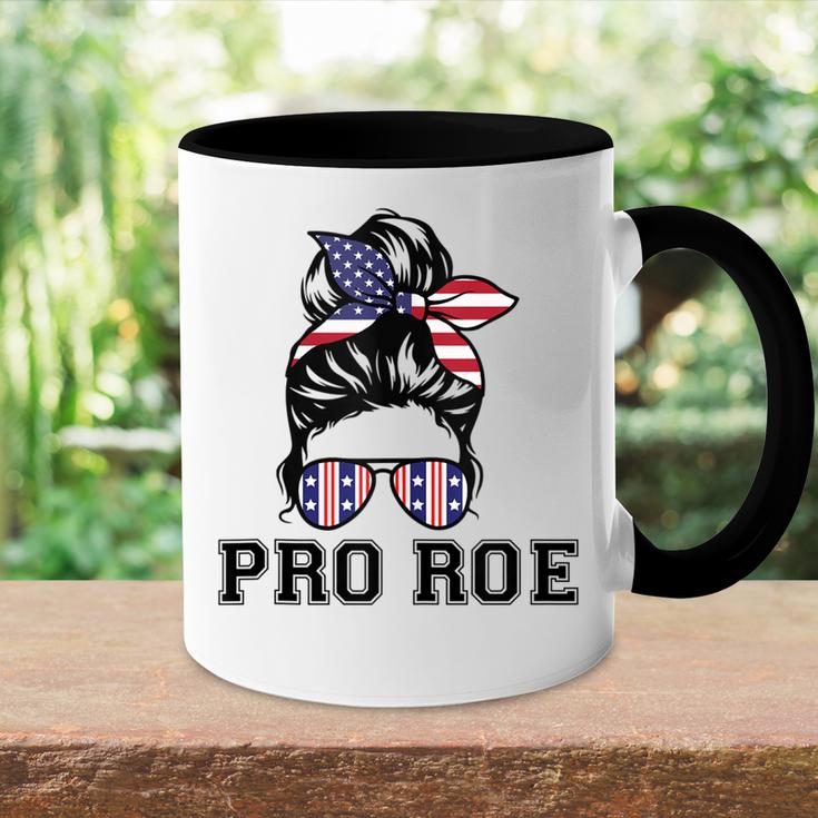 Pro 1973 Roe  Cute Messy Bun Mind Your Own Uterus  Accent Mug