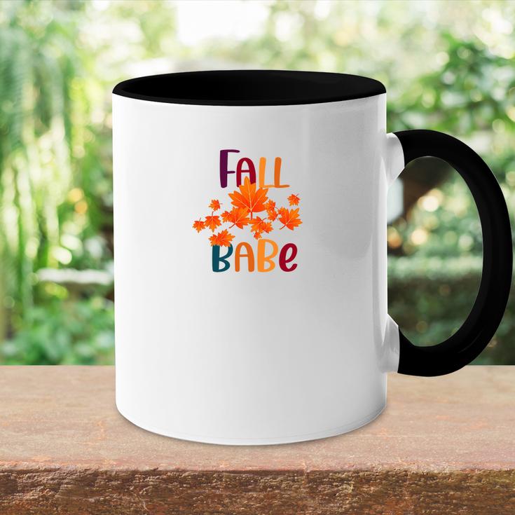 Autumn Leaves Fall Babe Accent Mug