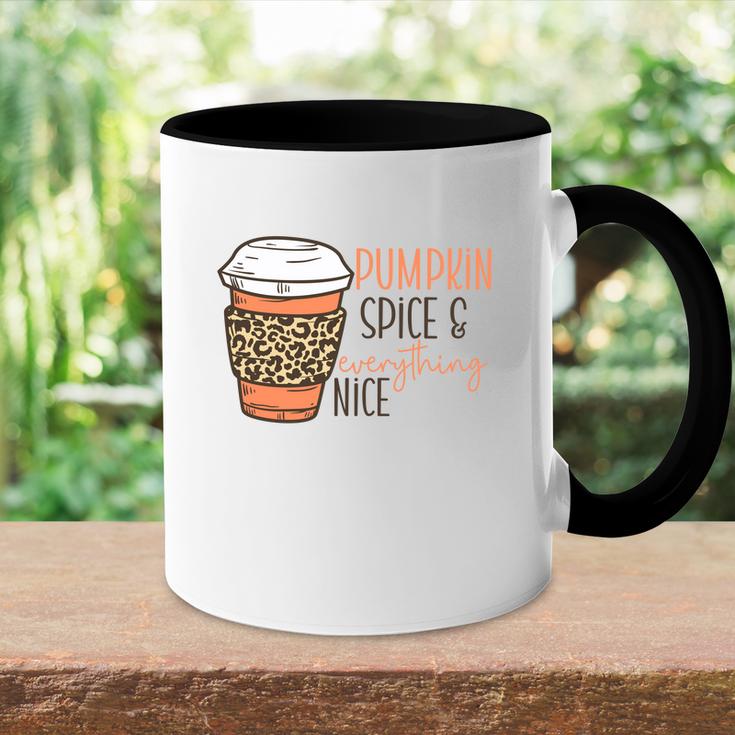 Coffee Pumpkin Spice And Everything Nice Fall Things Accent Mug