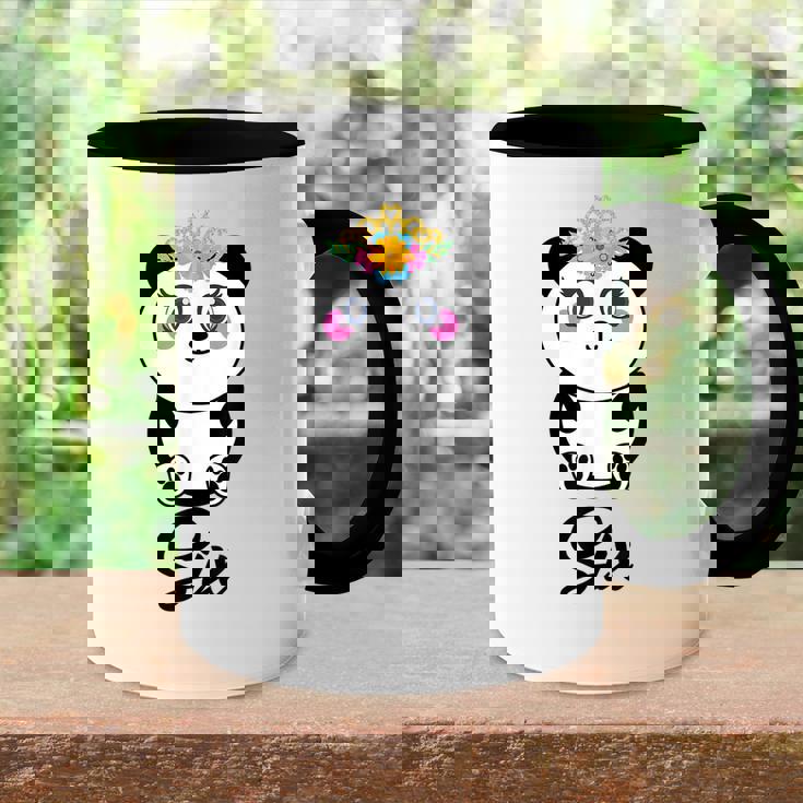 6 Year Old Gifts Cute Panda Birthday Girl 6Th Birthday Funny Accent Mug