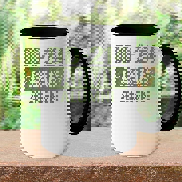 Dd-214 Us Army Alumni Vintage Army Veteran Retired Military Accent Mug