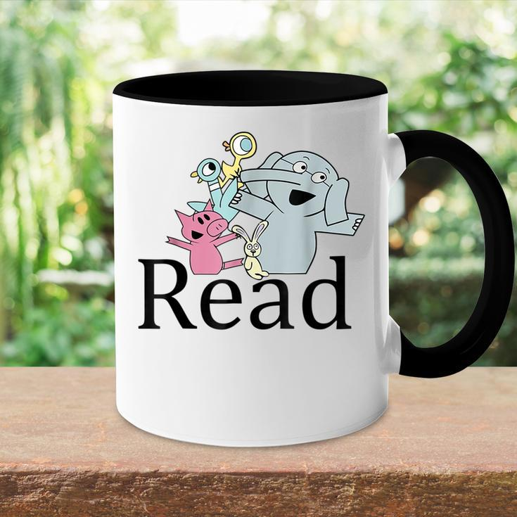 Funny Read Book Club Piggie Elephant Pigeons Teacher Accent Mug