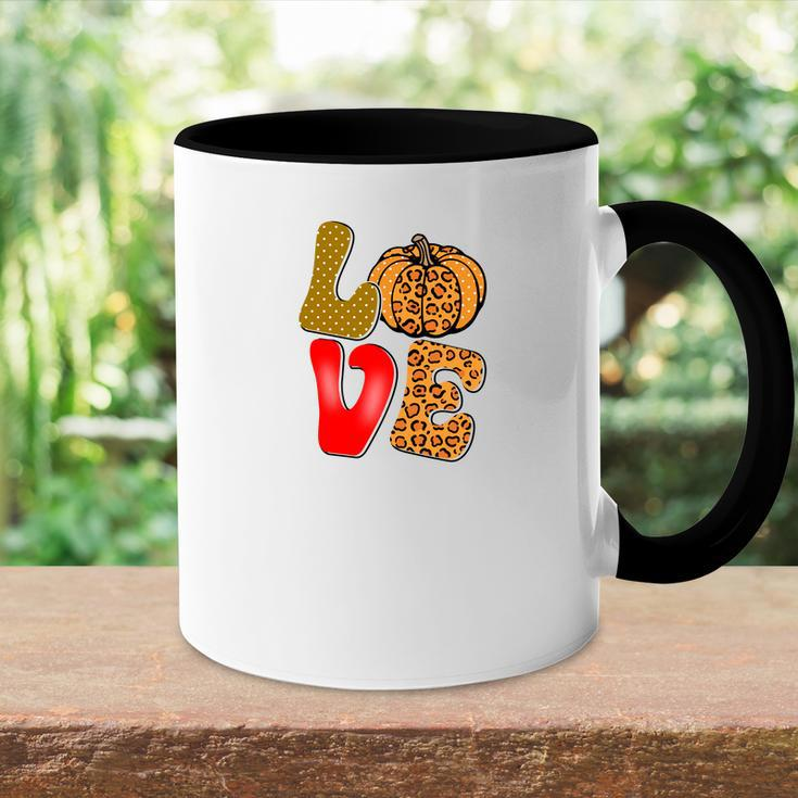 Love Fall Love Pumpkin Accent Mug
