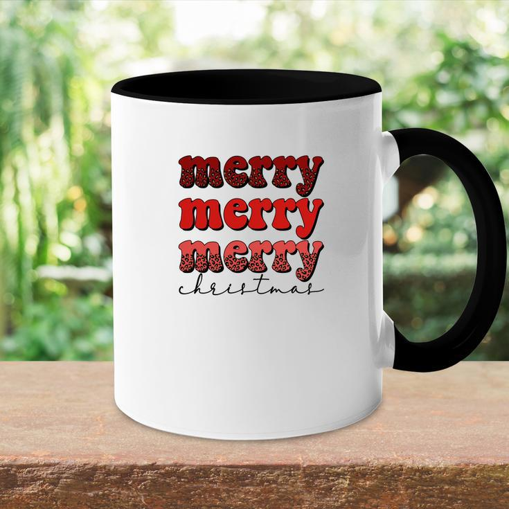 Merry Merry Merry Christmas V3 Accent Mug