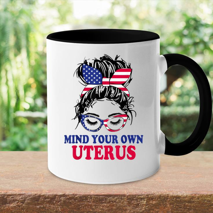 Pro Choice Mind Your Own Uterus Feminist Womens Rights Accent Mug