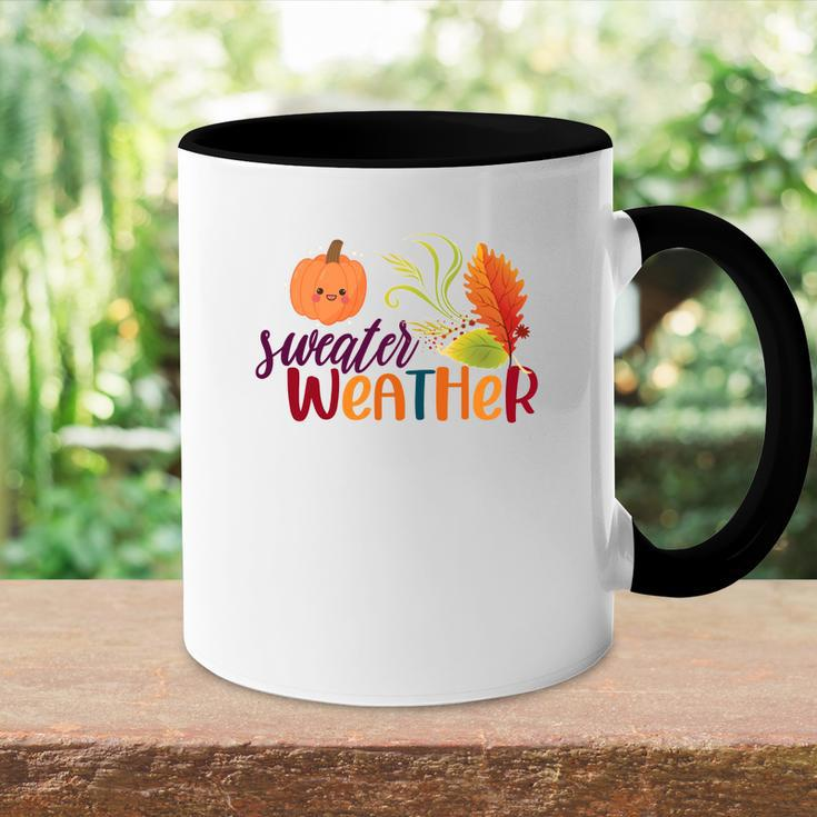 Pumpkin Sweater Weather Fall Accent Mug