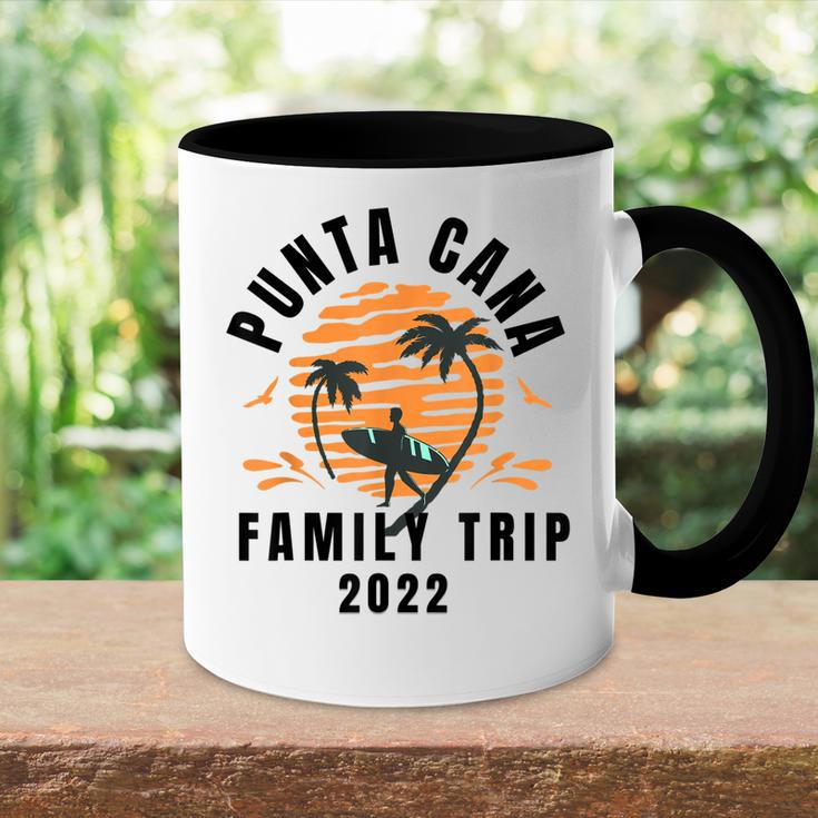 Punta Cana Family Vacation 2022 Matching Dominican Republic V3 Accent Mug