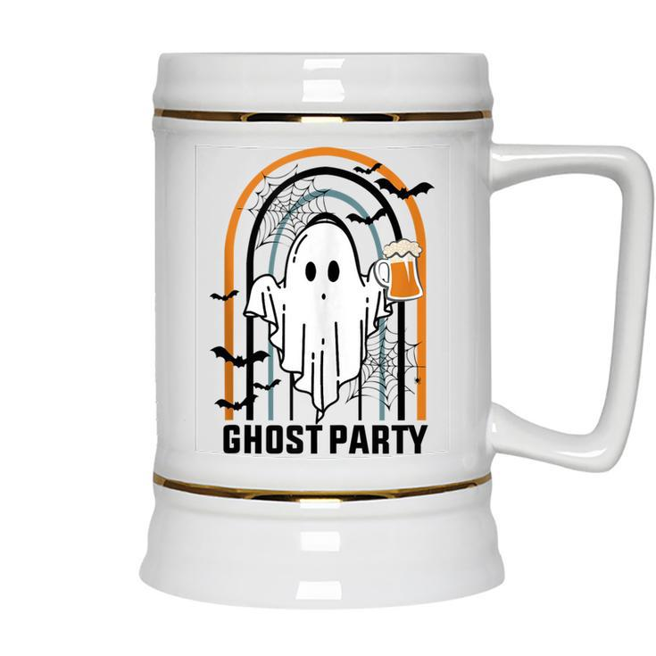 Ghost Party Men Womens Funny Halloween Drinking Beer Party  Ceramic Beer Stein