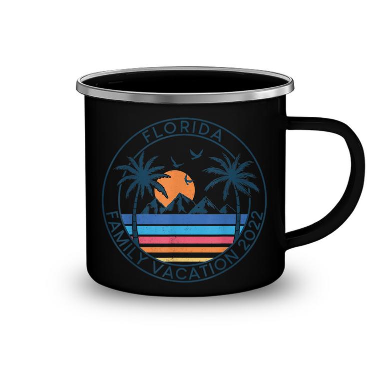 Florida Family Vacation 2022 Beach Palm Tree Summer Tropical  Camping Mug