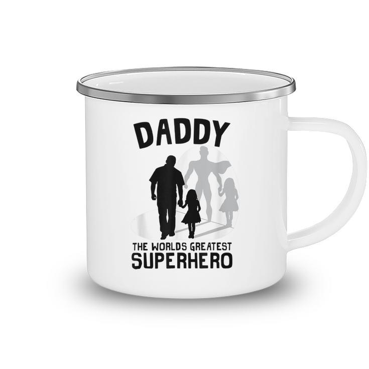 Daddy The Worlds Greatest Superhero Fathers Day Camping Mug