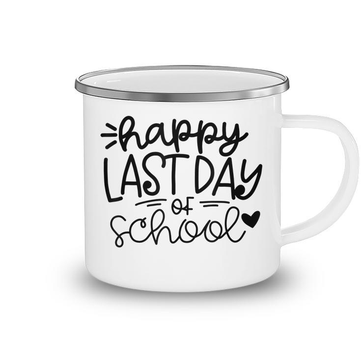 Happy Last Day Of School Kids Teacher Student Graduation  V3 Camping Mug