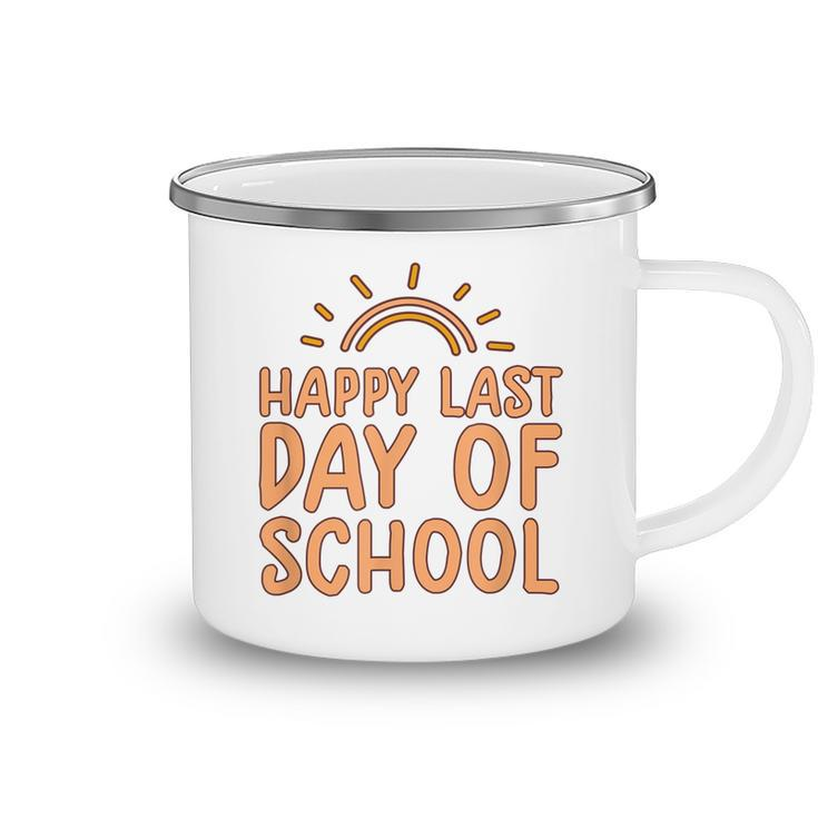 Happy Last Day Of School Students And Teachers Graduation  V3 Camping Mug