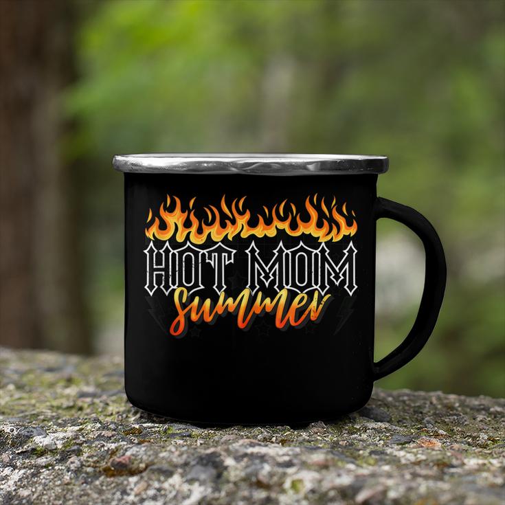 Hot Mom Summer Funny Mom Life Beach Summer Vacation  Camping Mug