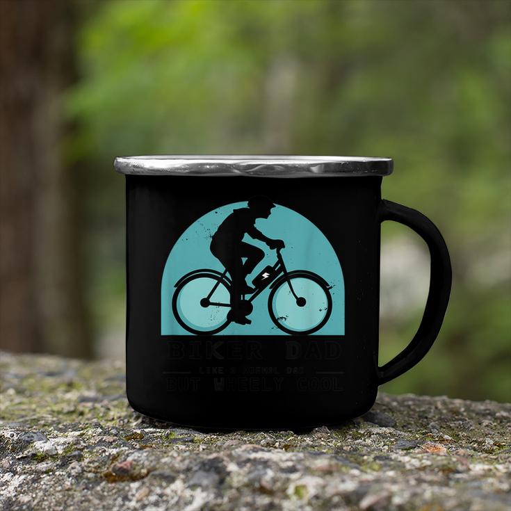 Mens Retro Bicyclist For Rider Parents Who Loves Mountain Bikes  Camping Mug