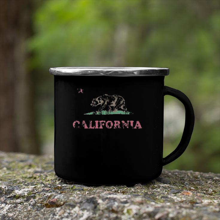 Retro California Republic Flag  V2 Camping Mug