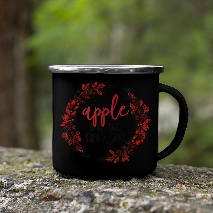 Apple Is The Best Fall Flavor Cute Funny Autumn Pumpkin  Camping Mug