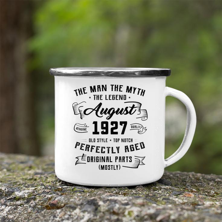 Mens Man Myth Legend August 1927 95Th Birthday Gift 95 Years Old V2 Camping Mug
