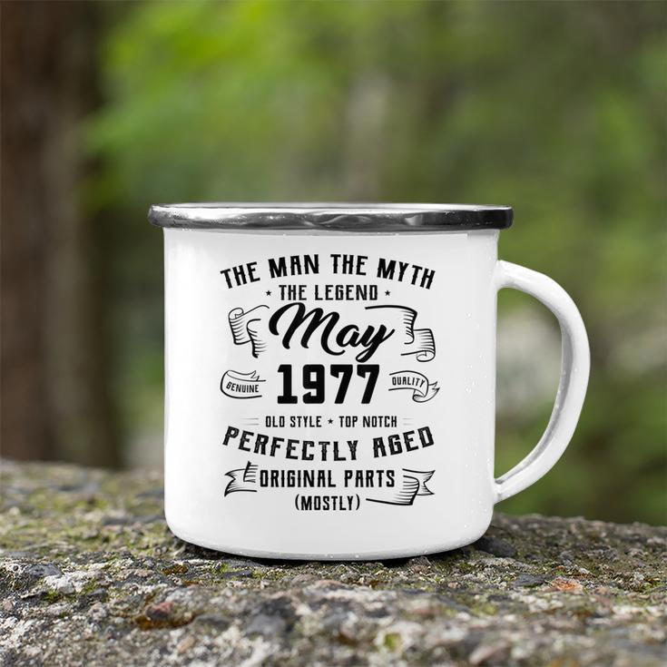 Mens Man Myth Legend May 1977 45Th Birthday Gift 45 Years Old Camping Mug