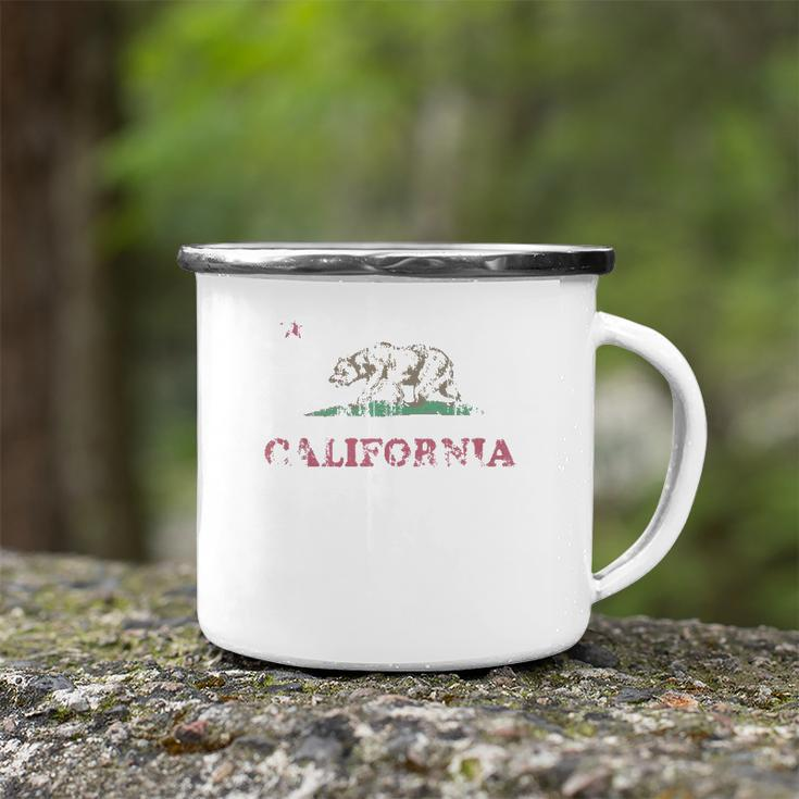 Retro California Republic Flag V2 Camping Mug