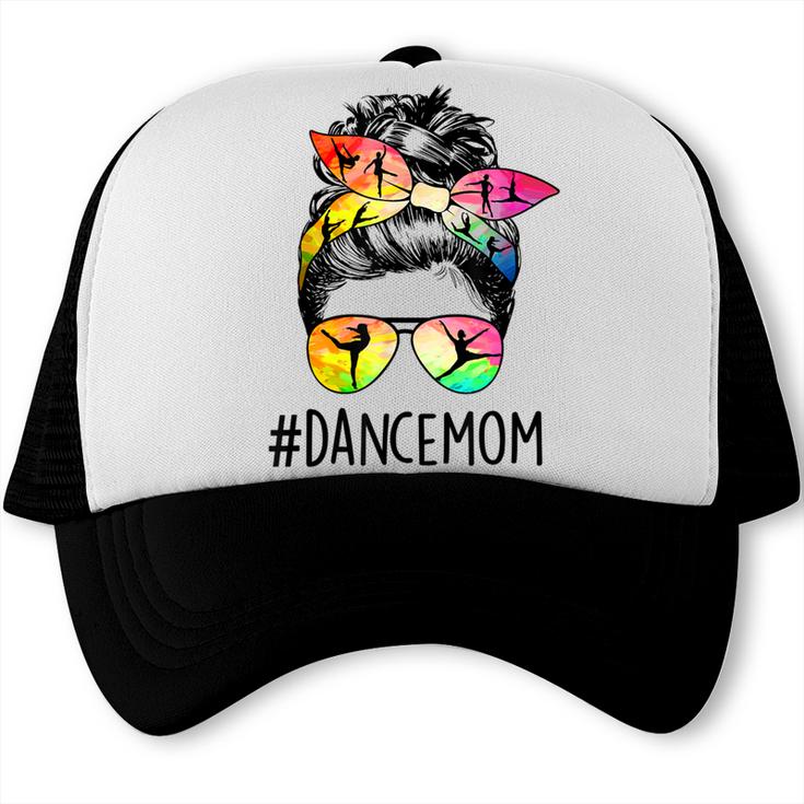 Dance Mom Messy Bun Hair Funny Mothers Day  Trucker Cap