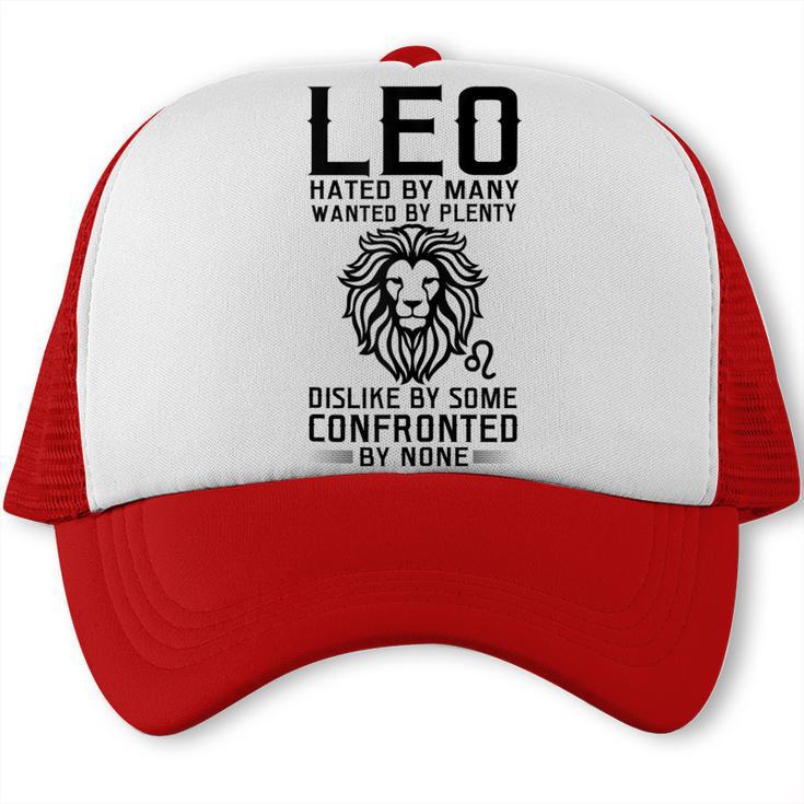 Lion Graphic Art July August Birthday Gifts Leo Zodiac Sign Trucker Cap