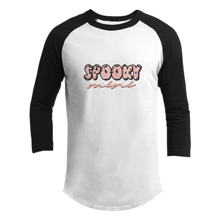 Cute Spooky Mini Kids Halloween Party Youth Raglan Shirt