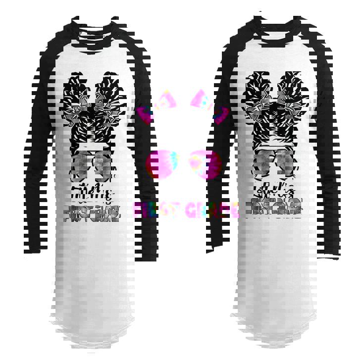 Cute Little Miss 1St Grade Back To School Outfits For Girls Youth Raglan Shirt