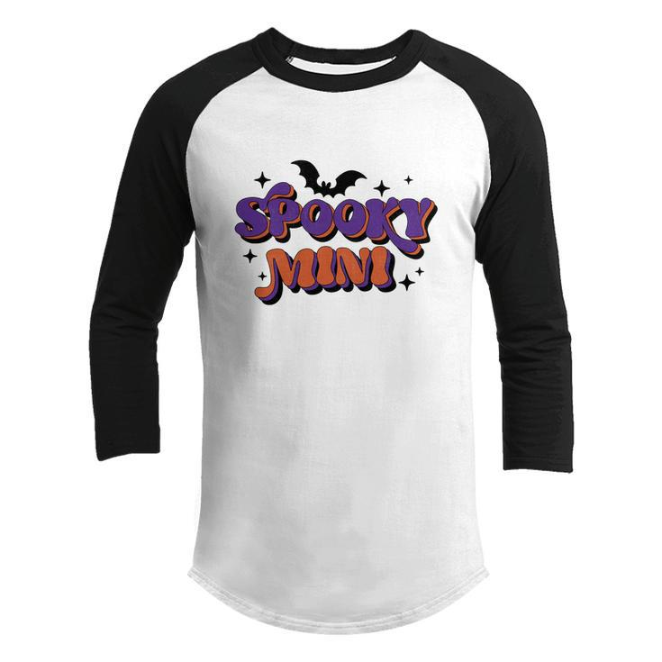 Spooky Mini Halloween Lovers Bat Youth Raglan Shirt