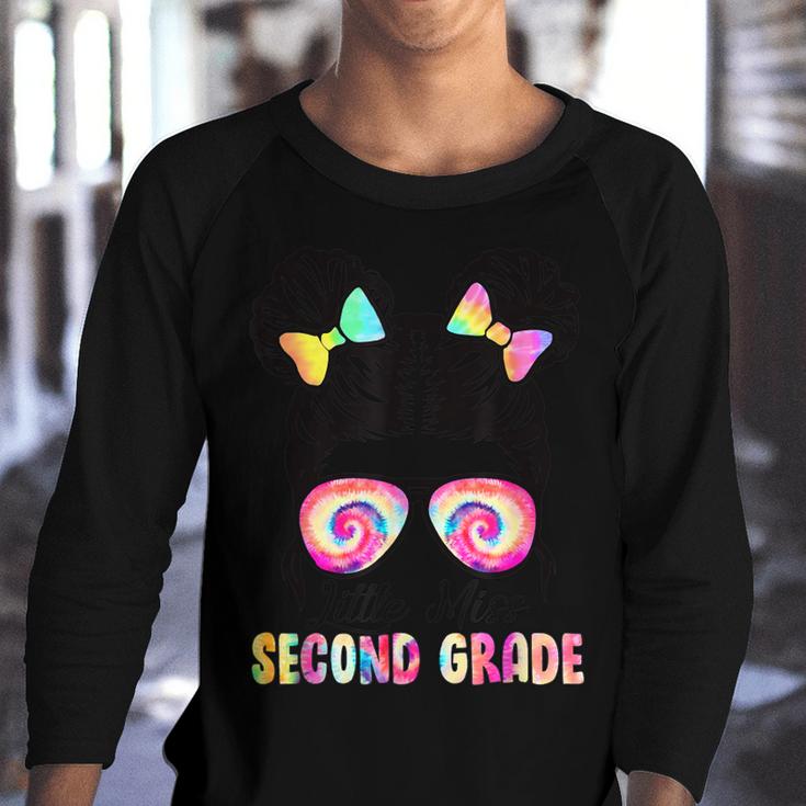 Little Miss Second Grade Girl Back To School  2Nd Grade  Youth Raglan Shirt