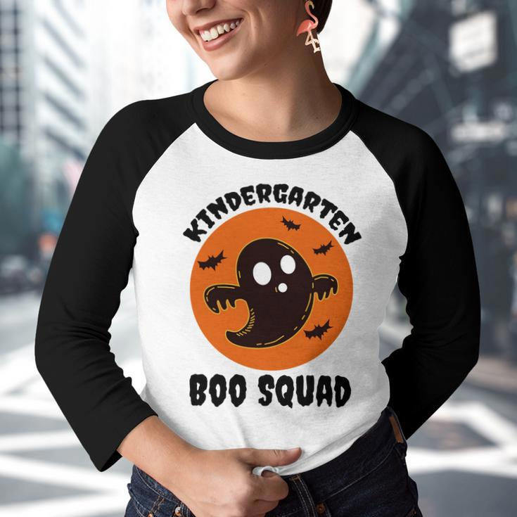 Kindergarten Boo Squad Halloween Teacher Student Gift Ideas Cute Gift Youth Raglan Shirt