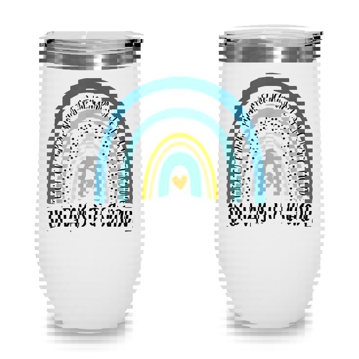 100Th Day Of School Teacher - 100 Days Smarter Rainbow Wine Tumbler